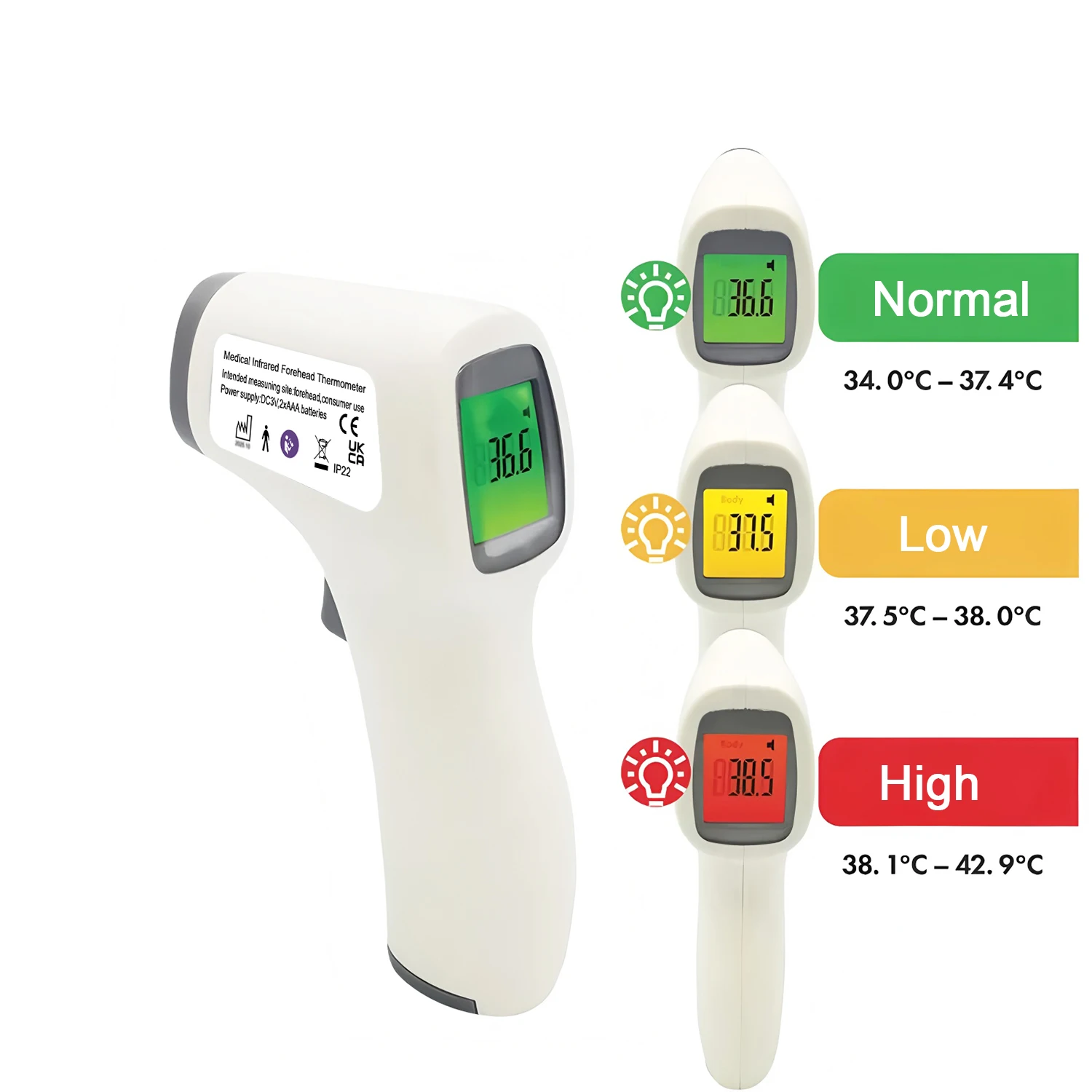 Digital Infrared Fever Thermometer Medical Household Infant Adult Forehead Non-contact Body Temperature Ear Thermometer
