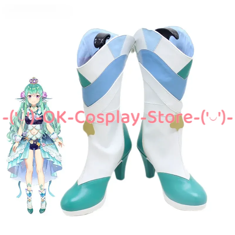 

Finana Ryugu Cosplay Shoes Halloween Carnival Boots PU Leather Shoes Vtuber Cosplay Props Custom Made