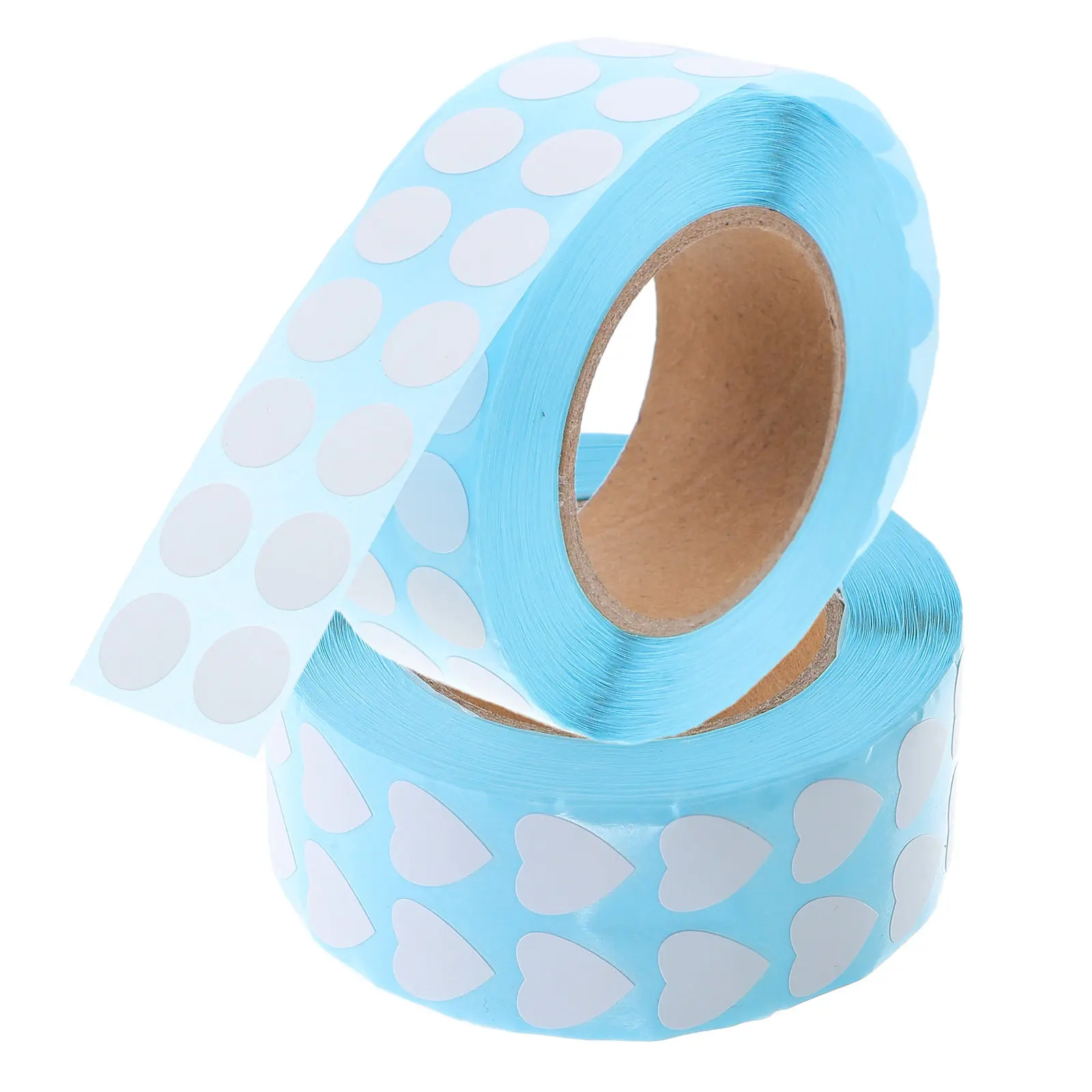 2 Rolls Blank Sticky Labels for Diamond Art Projects Write-on Adhesive Stickers White Multipurpose Decals for Jars Bottles Boxes