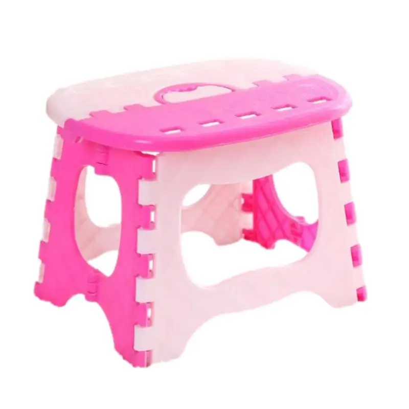 

Folding Stool For Kids Anti-Skid Folding Step Stool Convenient One-Hand Operation Stool With Handle Lightweight Stepping Stool