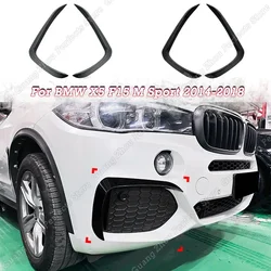 For BMW X5 F15 X6 F16 M Sport 2014-2019 Car Front Bumper Lip Spoiler Wind Knife Fog Lamp Grille Trim Splitter Body Kits Tuning