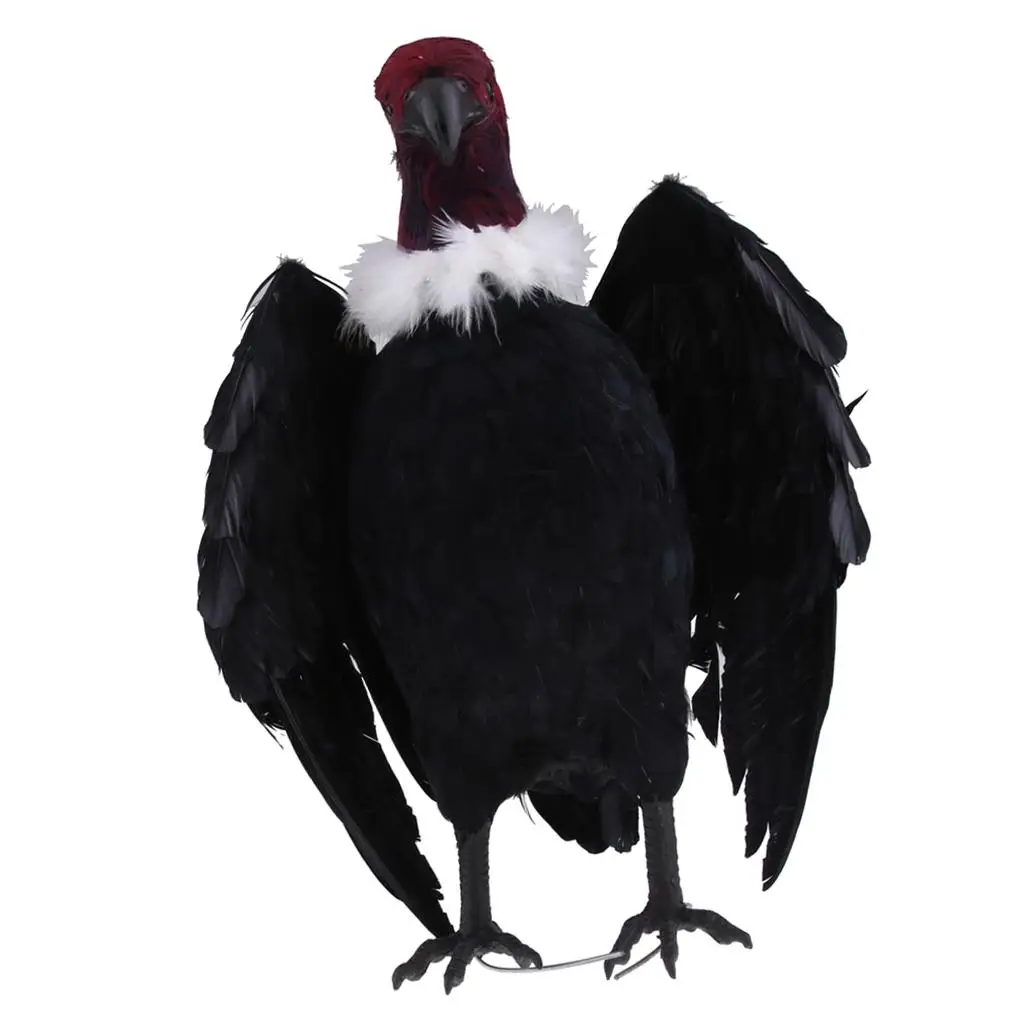 Realistic Vulture Bird Collectable Figure Micro Landscape Animal Model for Indoor Outdoor Garden Decor