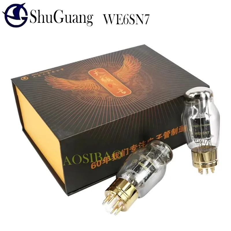 Shuguang WE6SN7 6SN7 válvula de tubo de vacío actualización CV181 6H8C 6N8P 6SN7 tubo electrónico DIY Kit amplificador de Audio HIFI genuino