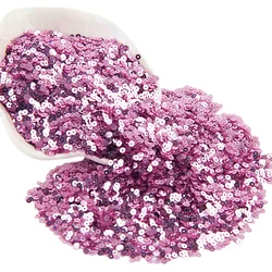 Paillette light purple Sequin 3mm-25mm Round Loose Sequins Glitters Paillettes Sewing Wedding Decoration Craft DIY Accessories