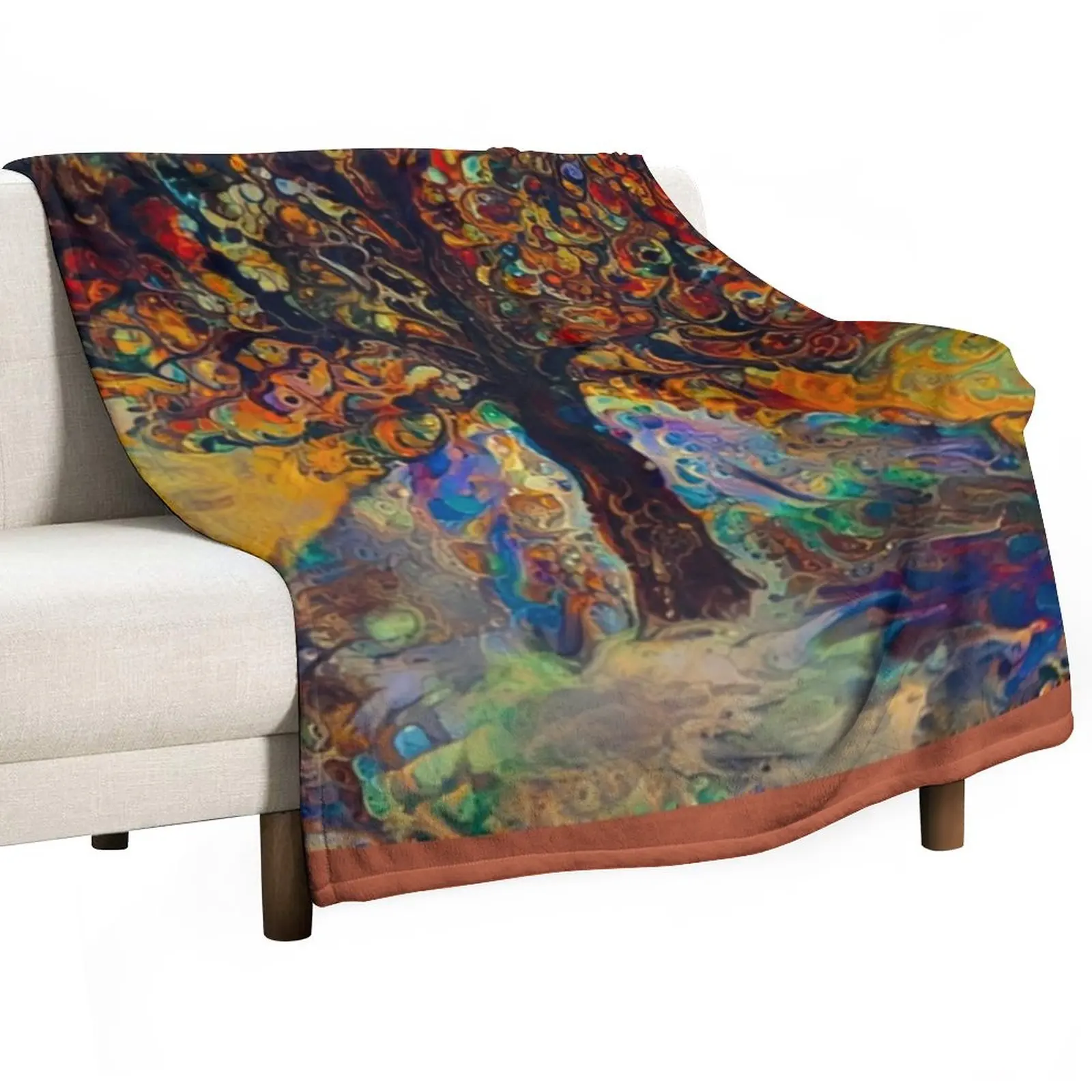 

Tree of life Throw Blanket Vintage Blanket Luxury St Blanket