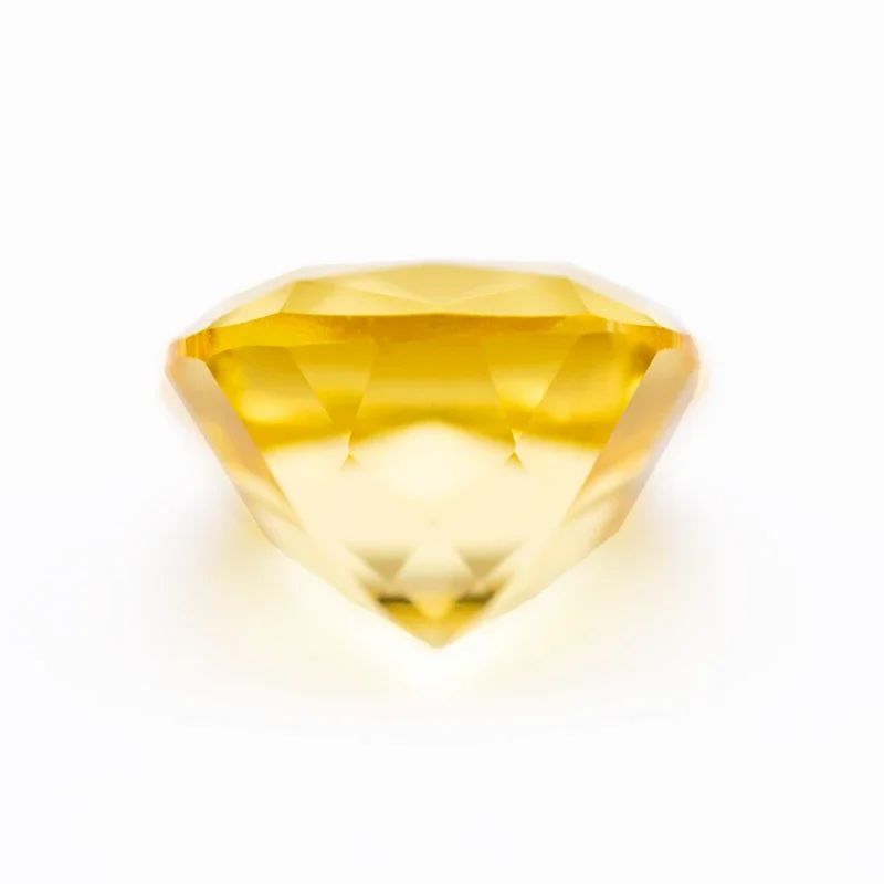 Lab Grown Sapphire Cushion Shape Yellow Color Beads for Charms Jewelry Making DIY Ring Necklace Materials Selectable Certificate