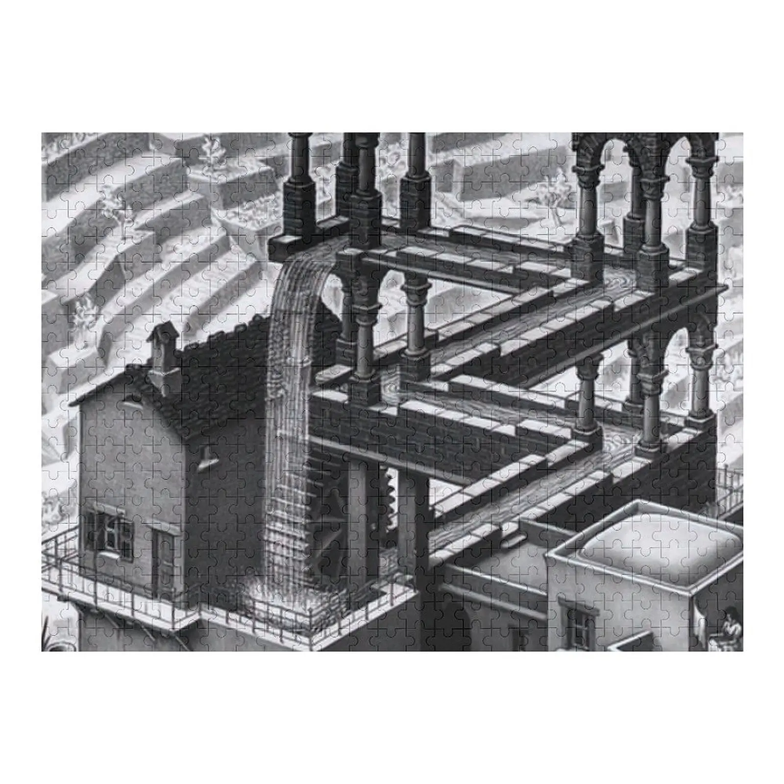 

Waterfall by M.C. Escher Jigsaw Puzzle Customized Gifts For Kids Wooden Jigsaws For Adults Wooden Adults Christmas Gifts Puzzle