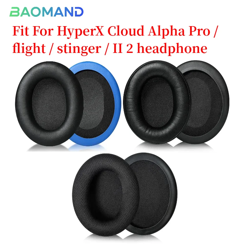 

Replacement Ear Pads Cushions for HyperX Cloud Alpha Pro / flight / stinger / II 2 Headphone Soft Memory Foam Pads/Earpads