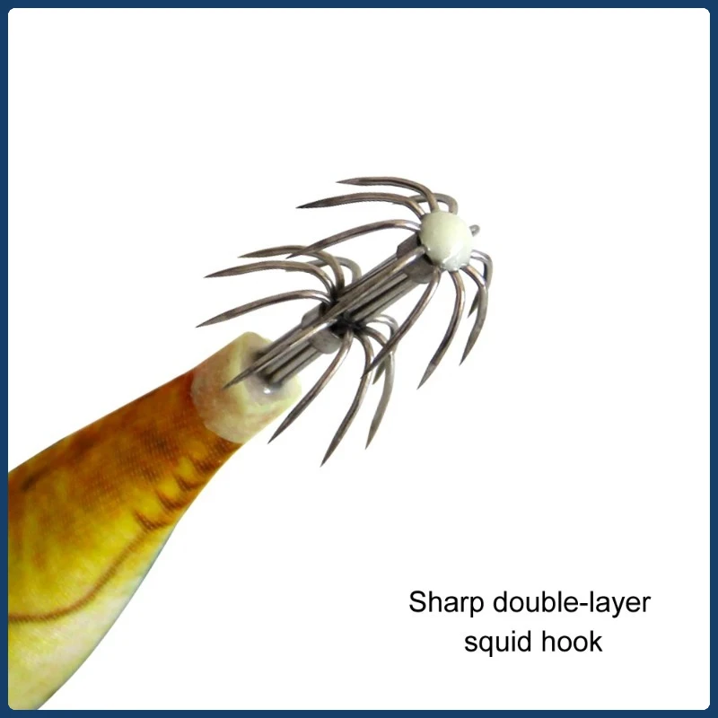 2 قطعة مضيئة الصيد الطعم إغراء هوك أدوات صيد السمك محاكاة خطاف الحبار خطاف صيد على شكل سمكة الطعوم مضيئة خطاف صيد على شكل سمكة لصيد الأسماك