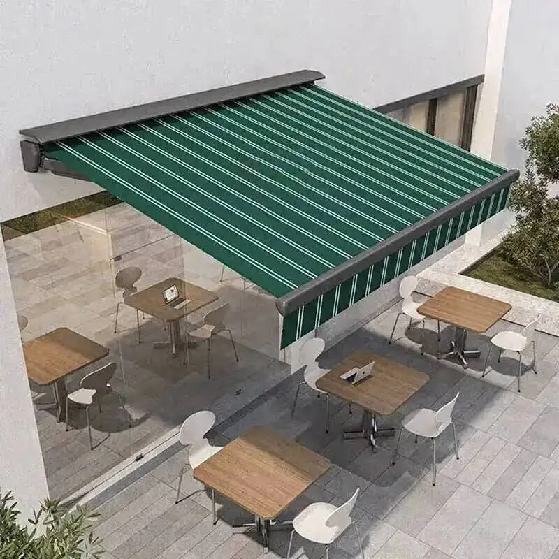 Sunshade Electric Balcony Retractable Pergola Gazebos Rainproof Aluminum Tents Alloy Outdoor Eaves Courtyard Villa Awning Tent Z