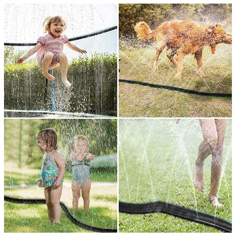 Trampoline Sprinkler Set for Kids,Summer Outdoor Backyard Water Park Trampoline Accessories,For Kids and Adults,39FT