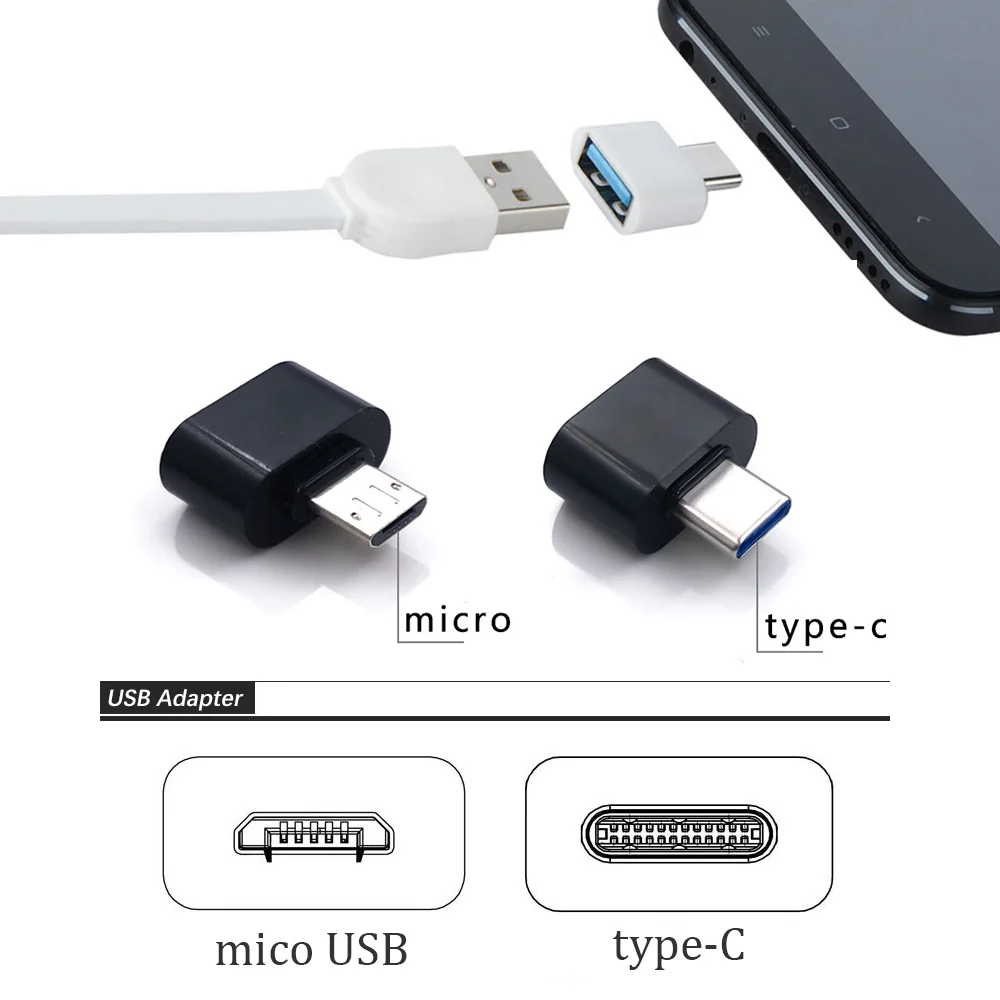 Переходник Micro USB/USB, для планшетов и 2,0 на ОС Android