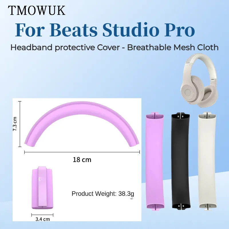 

For Beats Studio Pro Silicone Protective Cover Waterproof Shockproof Anti-Dirt Soft Shell Crossbeam Design Case TOMWUK