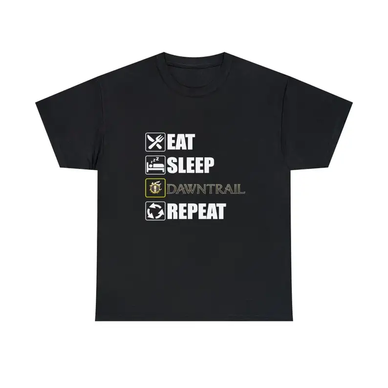 Eat Sleep Dawntrail Repeat FFXIV Online T-shirt