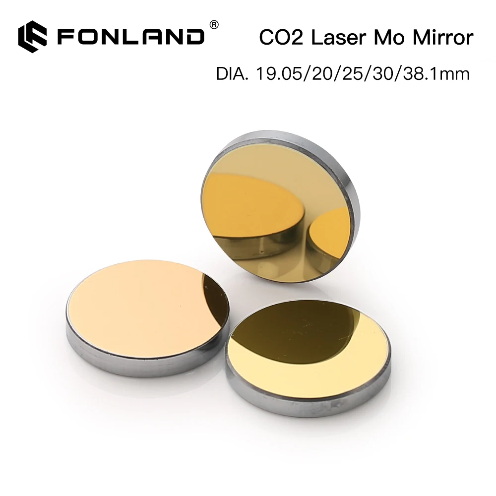 3pcs Laser machine Mo Si Copper Mirror Lenses Diameter 19.05/20/25/30/38.1mm Thickness 3mm for CO2 Cutting Engraving Engraver