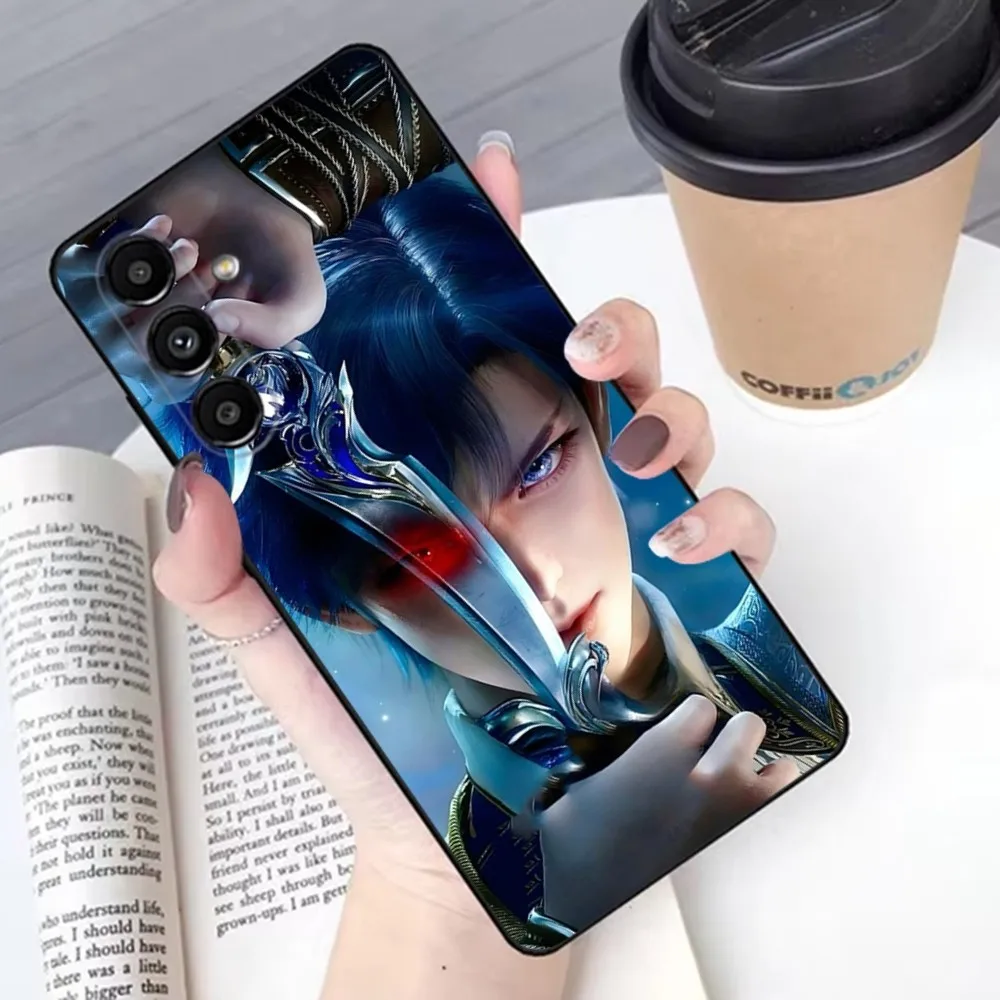 Capa de telefone Soul land Douluo Continent para Samsung S 25,24,21,22,23,30,20,Ultra,Plus,Fe,Lite,Note,10,9,5G preto macio