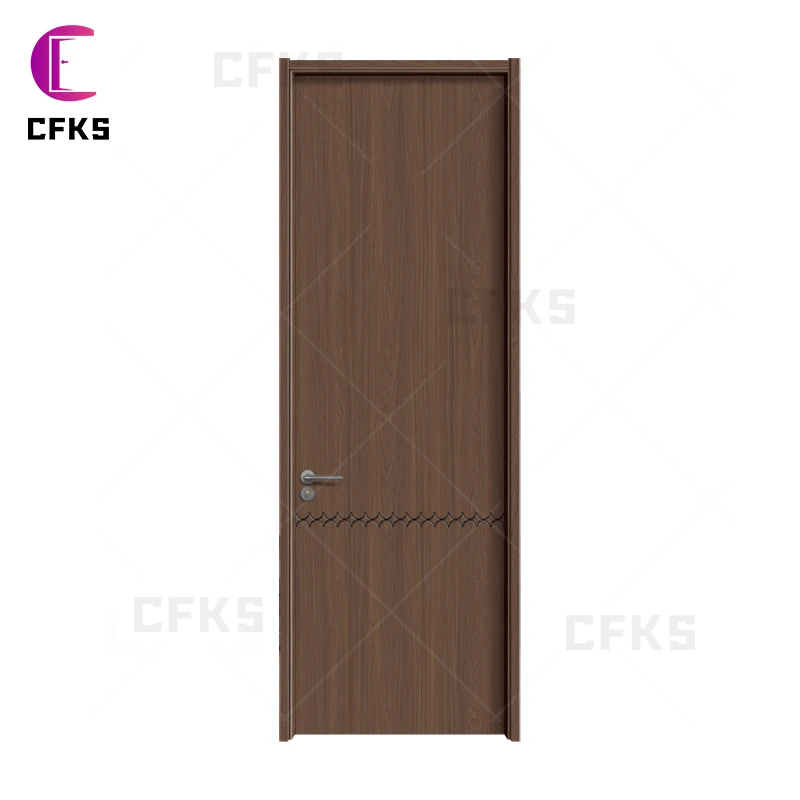 تخصيص مخصص الحديثة داخلي Prehung مقاوم للماء أبواب خشبية صلبة باب خشبي مصمم مسبقًا لغرفة النوم للمنزل والفندق أو المنزل #5