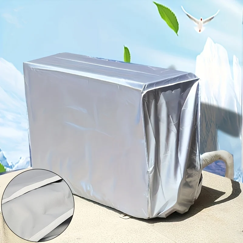 Dust and UV-resistant Air Conditioning Protection Covers, Durable, with Rope Ties, Suitable for Use in Homes and Outdoors.