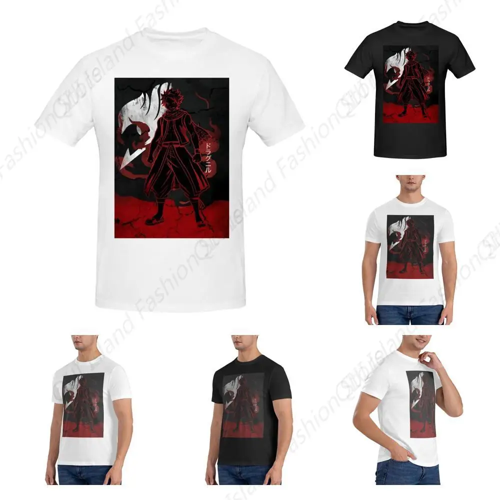 

Fairy Music and Tail Men's Comfortable Short Sleeve Shirt Round Neck Cotton Fashion T-Shirt