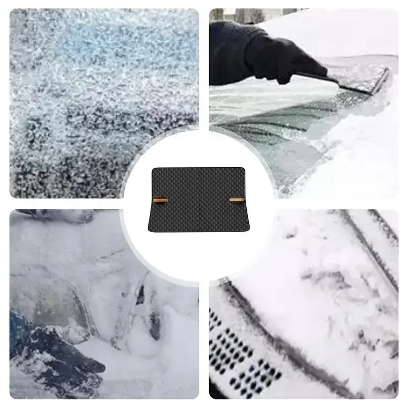 Car Windshield Snow Cover Magnetic Snow Shield Automobile Anti Freeze Snow Windshield Covers Windproof Snow Cover For Vehicles