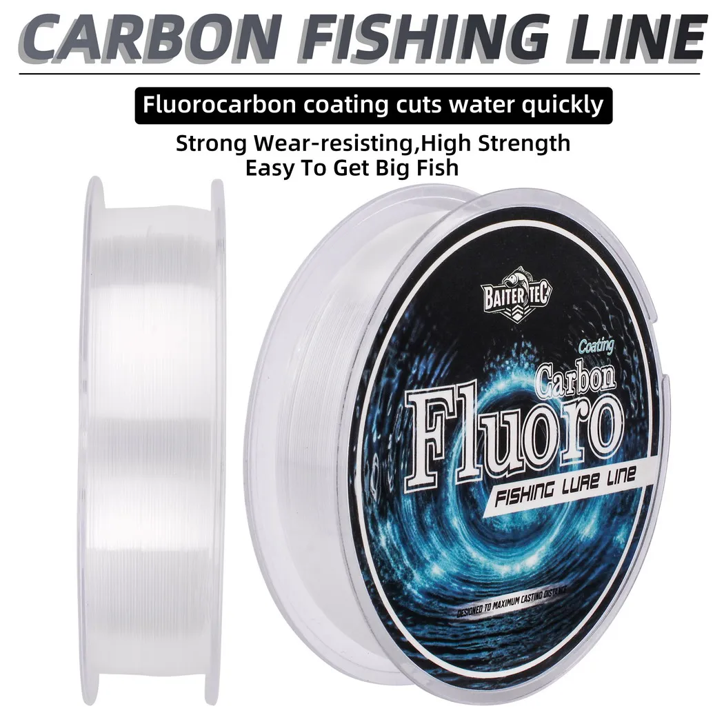 100M Fluorkohlenstoff Beschichtung Angelschnur 0,14mm-0,50mm 4,13LB-34LB Carbon Faser Vorfach Linie Angeln Locken Draht sinkende Linie Japan – Detail 1