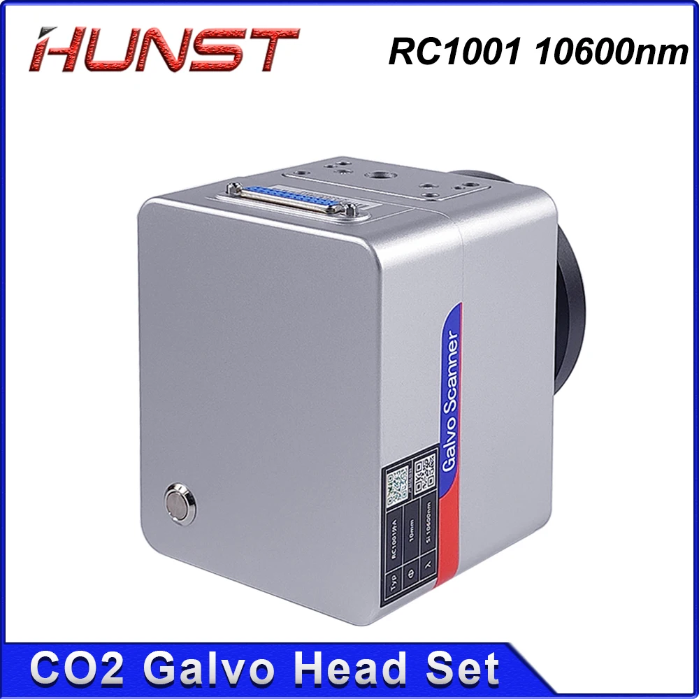 Hunst SINO-GALVO RC1001 CO2 Laser Scan Galvo Head Set 10600nm Aperture 10mm Galvanometer Scanner with Power Supply