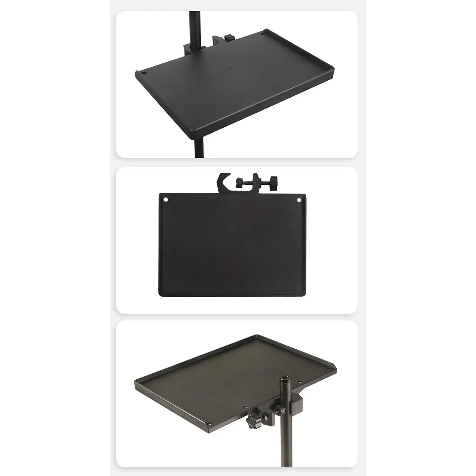 Microphone Stand Tray Sound Card Tray for Karaoke Live Streaming Recording