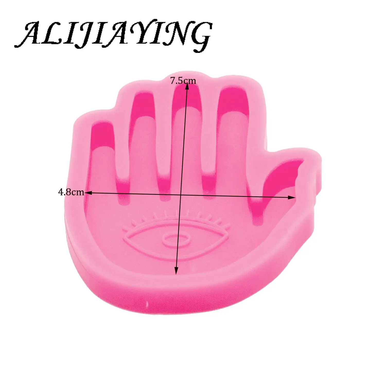 DY0118 Shiny Hand I Love You Sign Language Silicone Mould Resin Craft DIY Epoxy Making Jewelry Keychain Molds