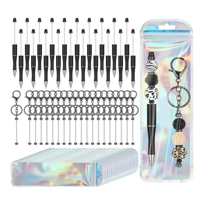 beadable-pens-kit-black-ink-beadable-pens-beadable-keychain-bar-resealable-pouch-bag-for-school-thank-office-wedding