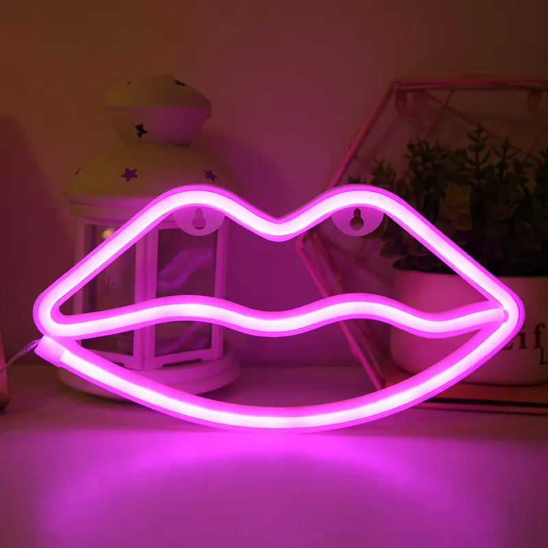 Neon Sign Lighting DIY Decorative Transparent Acrylic Back Panel USB Power Hanging Wall Art for Living Room Kids Party