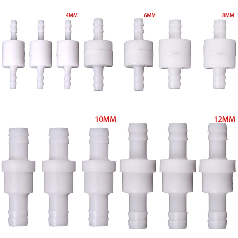 1 Bộ 4/6/8/10/12Mm Nhựa Một Cách Nội Tuyến Kiểm Tra Van Khí Không Khí nước Lỏng Chất Dịch Van Cho Nước Xăng Dầu Diesel Dầu Hoặc Khác