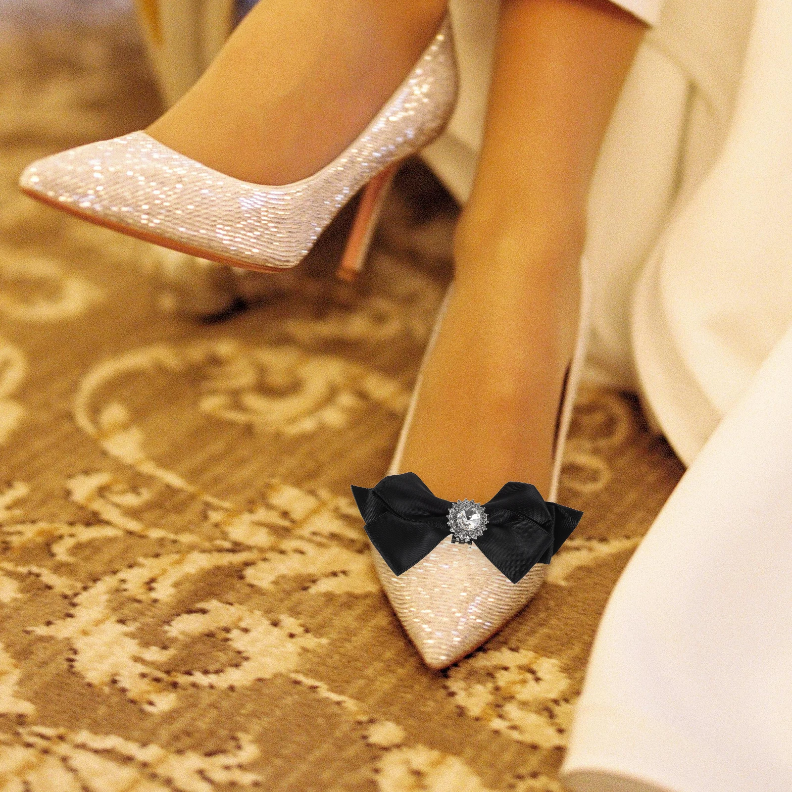 

Shoe Buckle Decoration Bowknot Clips Detachable Buckles Accessories Alloy Charm Decorative Accessory Bride