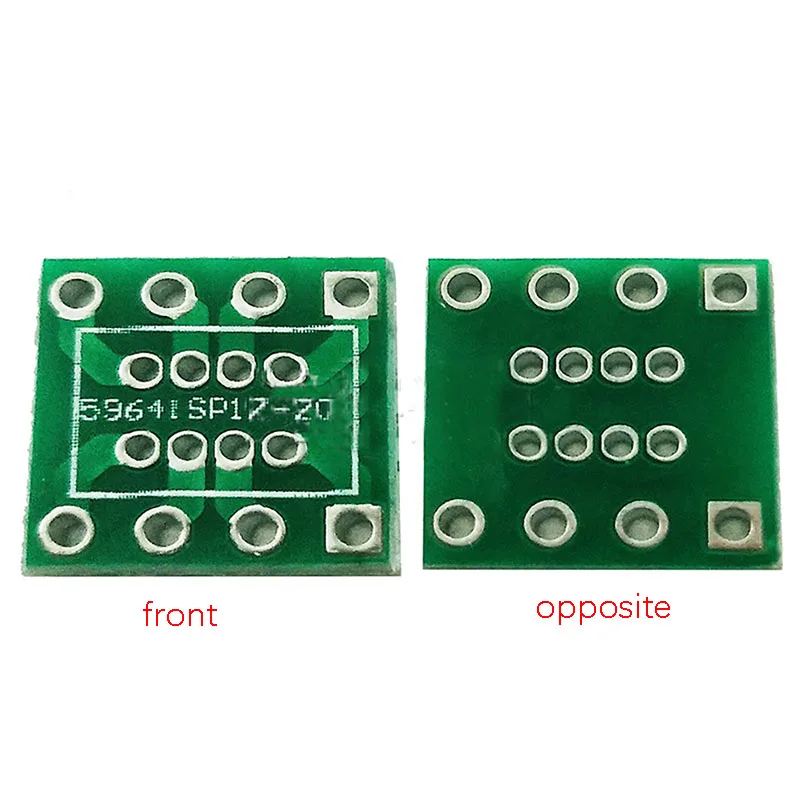 1PC PCB Adapter Board DIP8 To SOP8 Socket Direct Insertion To SMT Adapter Socket Sound Card Upgrade Universal Board 1.27 To 2.54