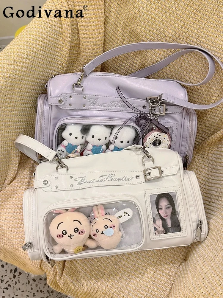 

Japanese Style Original Sweet Cool Girl Pain Bag Large Capacity Cute Doll Bag Daily Commute Casual Versatile Cute Shoulder Bag