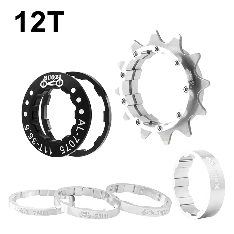 MUQZI Single Speed Conversie Kit Single Speed Cassette Cog 12T 13T 14T 15T 16T 17T MTB Vrijloop Fiets Tandwiel