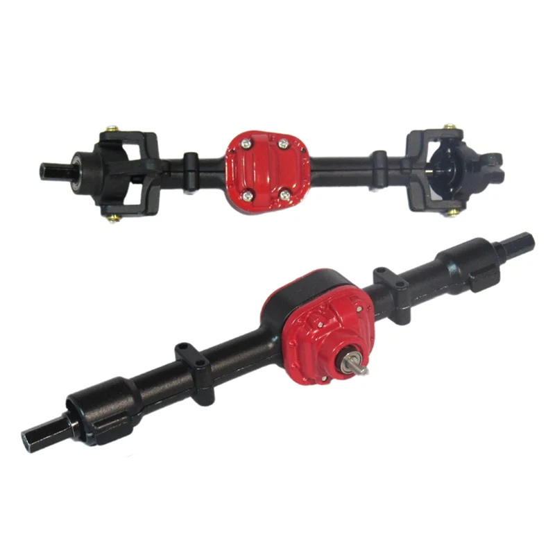 FBIL-RC Автомобильная металлическая шестерня, комплект передней и задней мостовой оси для MN D90 D91 D96 99S FJ45 1/12, детали для обновления радиоуправляемого автомобиля, аксессуары