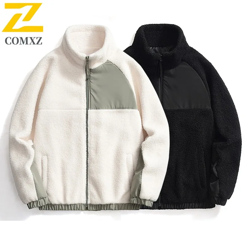 

COMXZ Skiing High Quality Padded Jacket Casual Stand Collar Thickened Warm Parka Solid Color Travel Cold Resistant Winter Coats