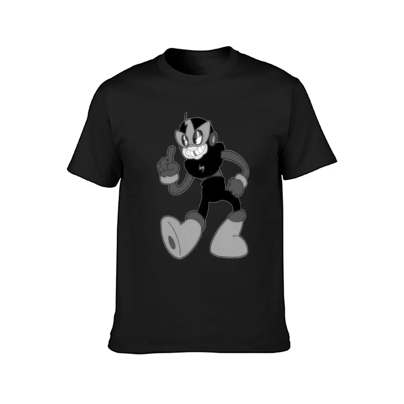 Rubberhose Elec Man T-Shirt plus size tops funny meme t-shirts luxury clothes men