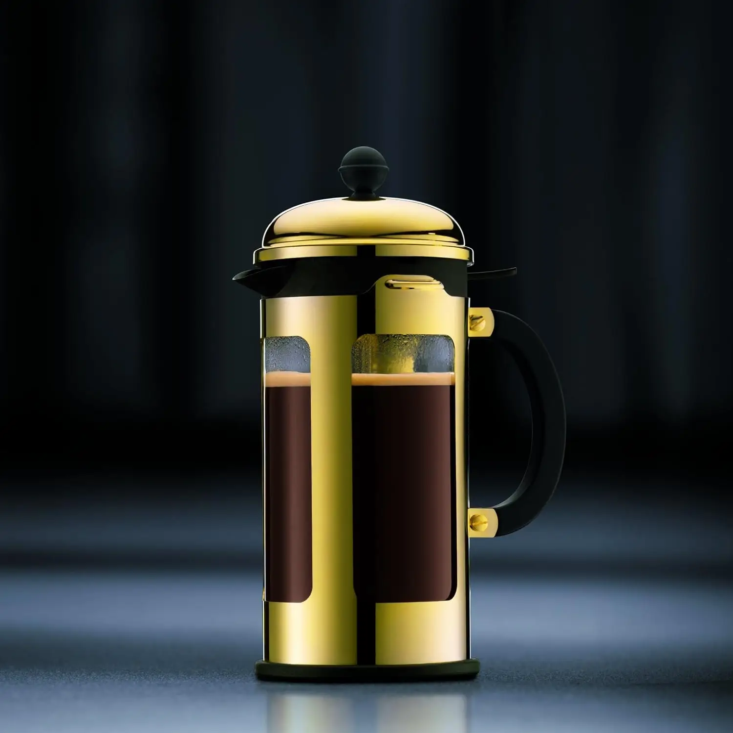 11170-17 3 Cup Chambord French Press Coffee Maker, 12 oz, Gold