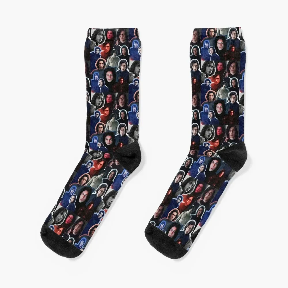 

Adam Driver as Ben/Kylo Collage Edit Socks funny sock floral Lots Men's Socks Women's