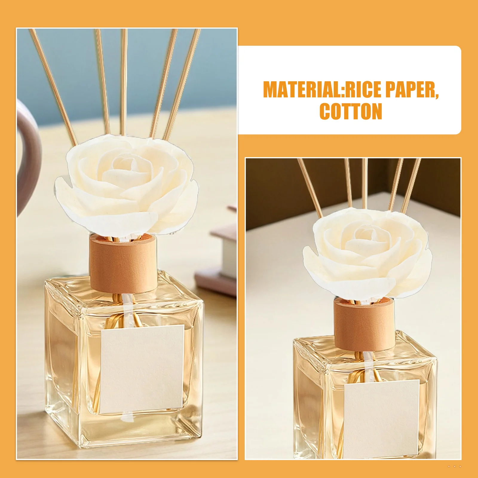 مجموعة 5 قطع مكونة من 5 أعواد ناشرة، عطر زهور مجففة، عطر زهور صناعية للعلاج العطري #1