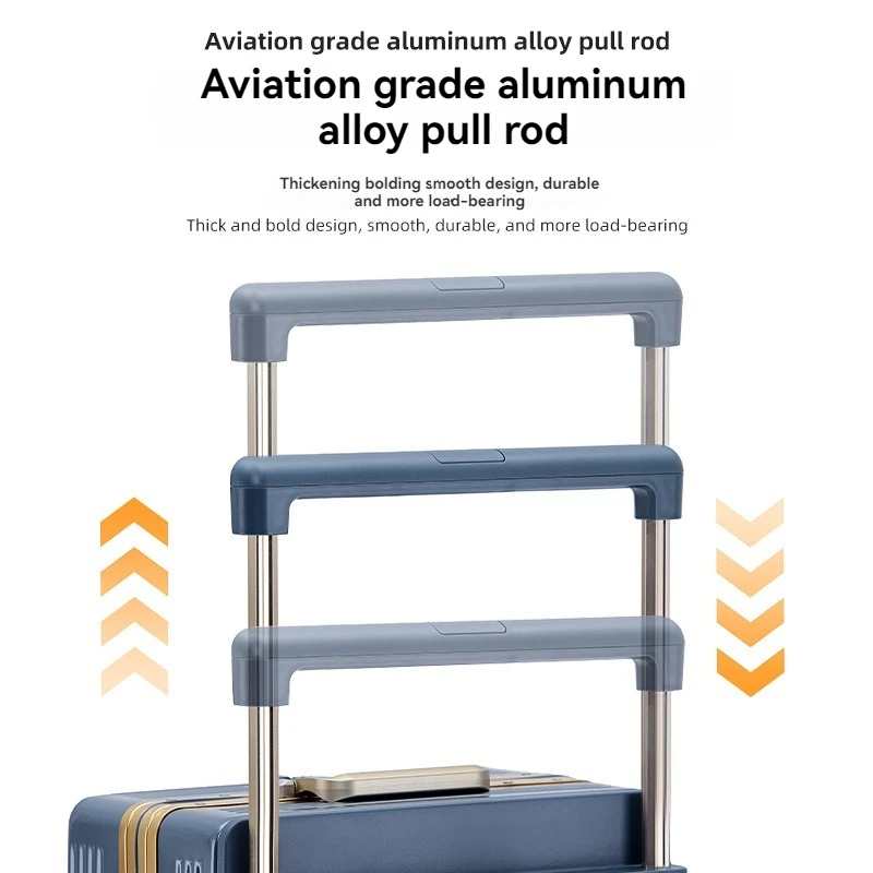 Compartimento de bagagem com abertura frontal para mulheres, mala de viagem de 28 polegadas, resistente e durável de 24 polegadas, mala de embarque de 20 polegadas, lea