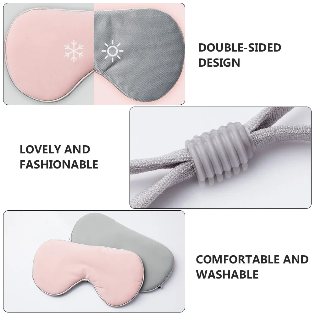 

Double-Sided Sleeping Mask Soft Comfortable Washable Eye Cover For Deep Sleep Travel Student Rest Relief Block Light Sleep