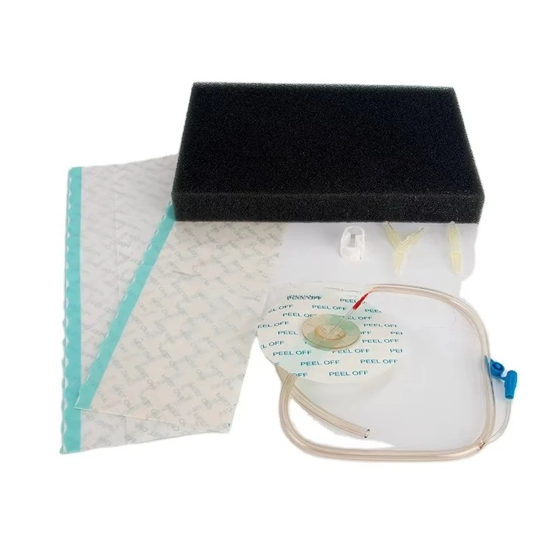 Sterile Negative Pressure Wound Therapy Dressing Kit  NPWT PU Foam with Different Size Disposable Sponge Medical Consumables