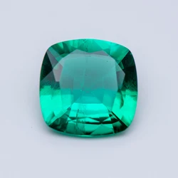 New Lab Grown Colombia Emerald Cushion Shape Hand Cut Gemstone for Women Jewelry Making Materials Selectable AGL Certificate