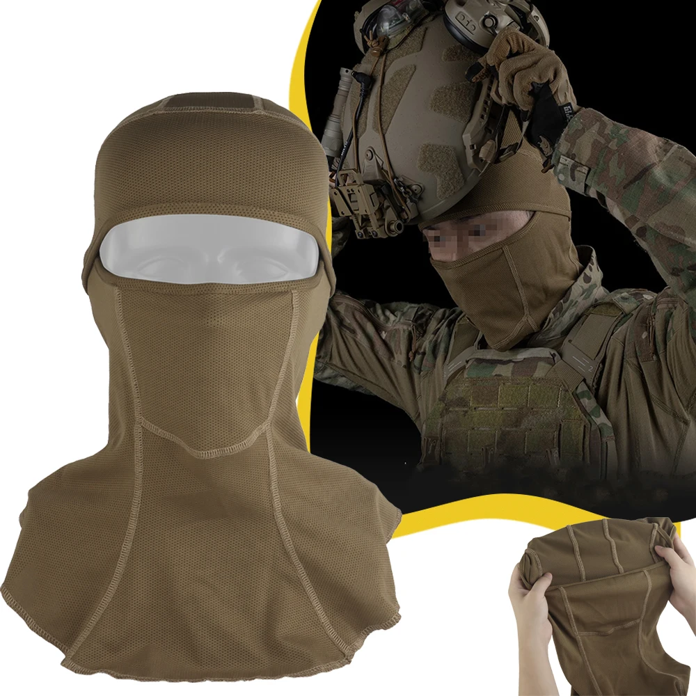 

Tactical Breathable Headgear Airsoft Helmet Bandana Liner Windproof Motorcycle Full Face Mask Hunting Shooting Cycling Equipment
