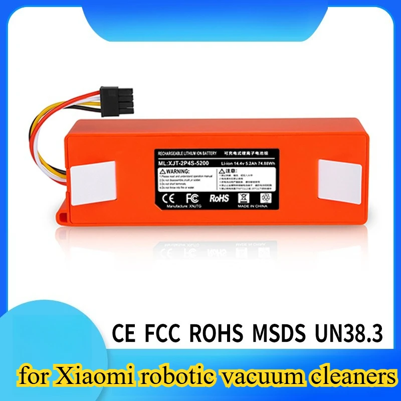 

Аккумулятор большой емкости 6500 мАч, 14,4 В для пылесоса Xiaomi Mijia 1-го поколения, совместимый с Roborock S50 S51