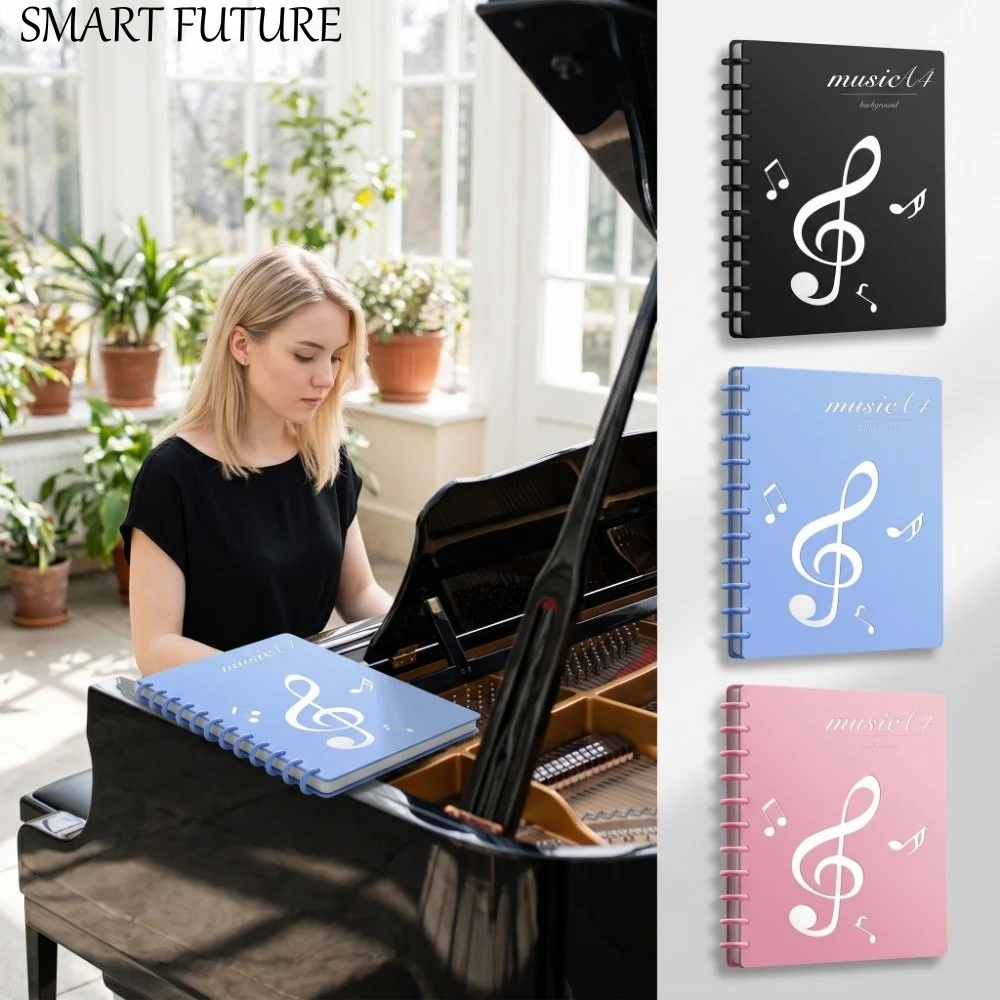 

Ideal Gift A4 Music Score Folder Portable Multi-layer Music Binder Flexible Lays Flat Document Organizer Band Use