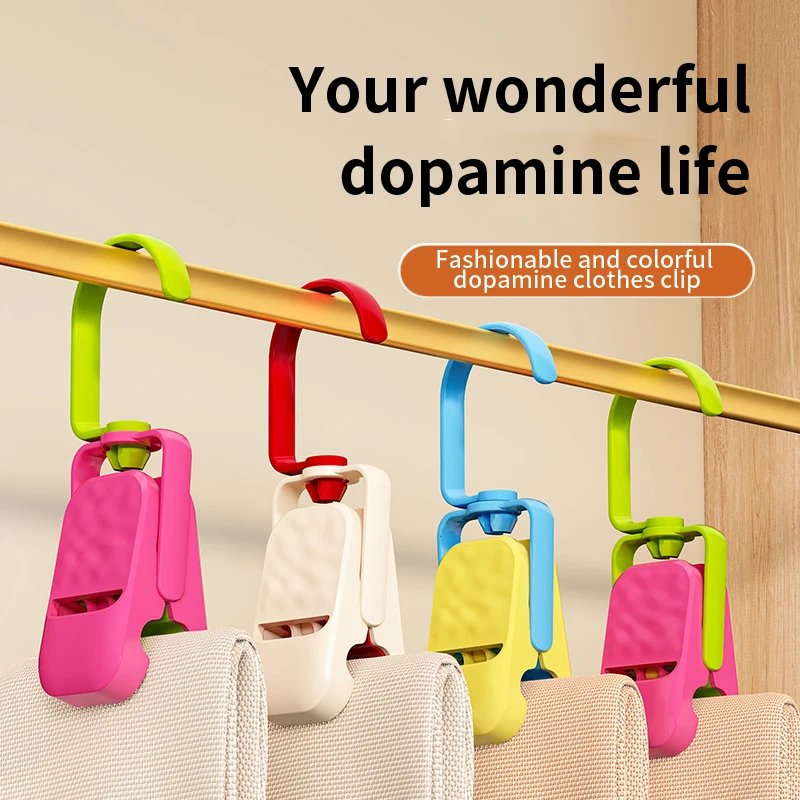 مشبك تخزين متعدد الوظائف للقبعات المنزلية، تثبيت الملابس، مقاوم للرياح، مكبر، ملابس داخلية واسعة، جوارب، مشبك تجفيف