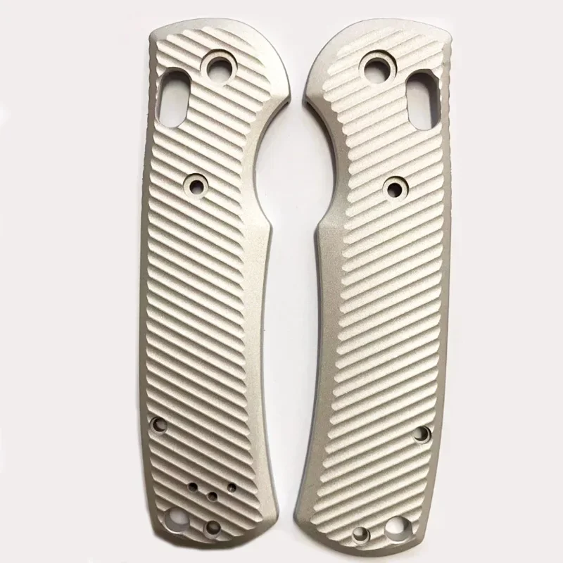 Imagem -04 - Liga de Alumínio Faca Handle Escalas para Genuine Benchmade Griptilian Facas Anodizado Preto Jateamento Par Cores 550 551